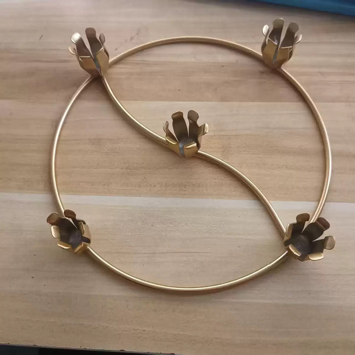 Decorative metal candle holder in European style