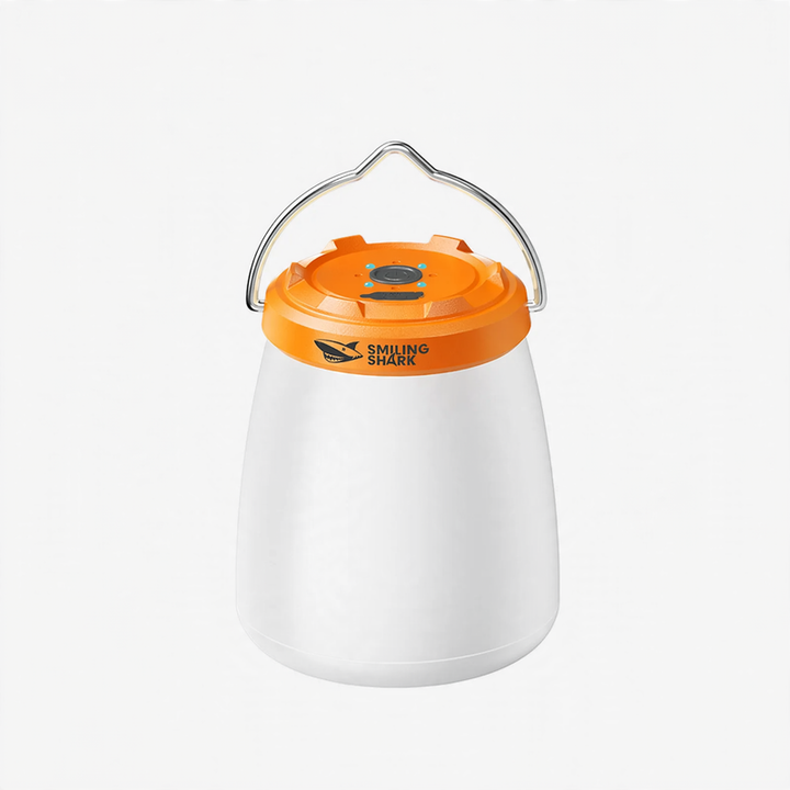 LED camping lamp with battery and emergency light function