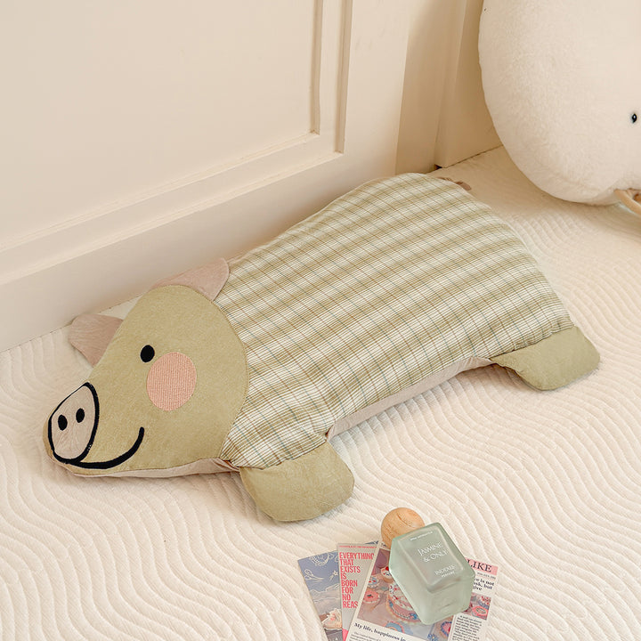 Children's pillow with buckwheat filling, cartoon design