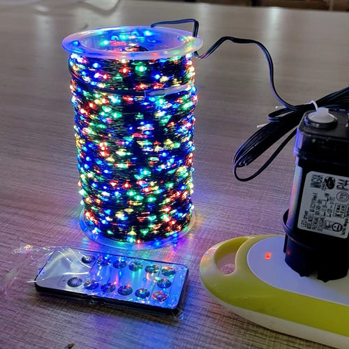 LED string lights with remote control
