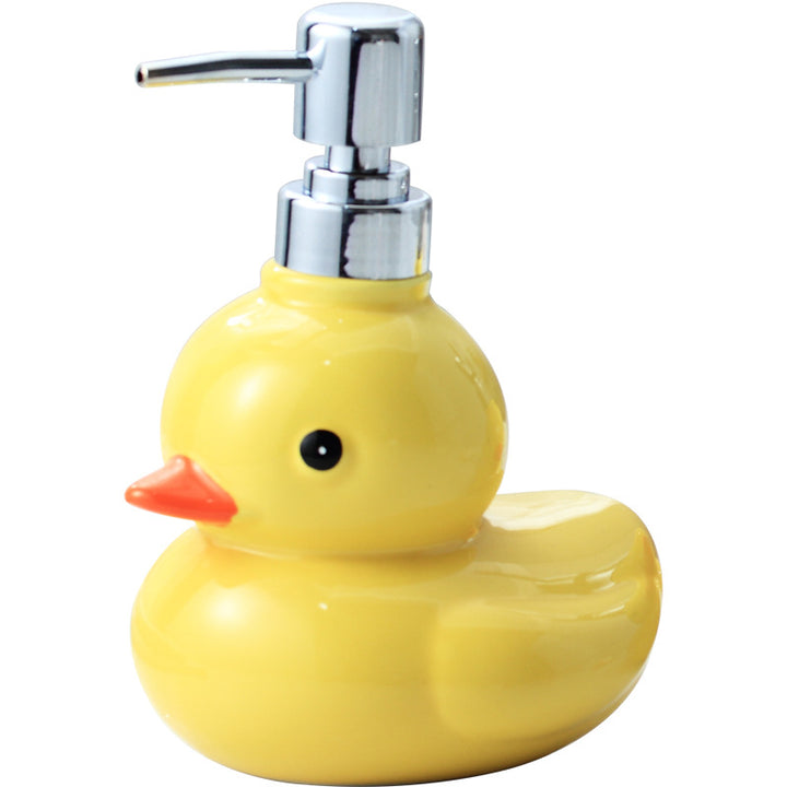 Ceramic soap dispenser with pump