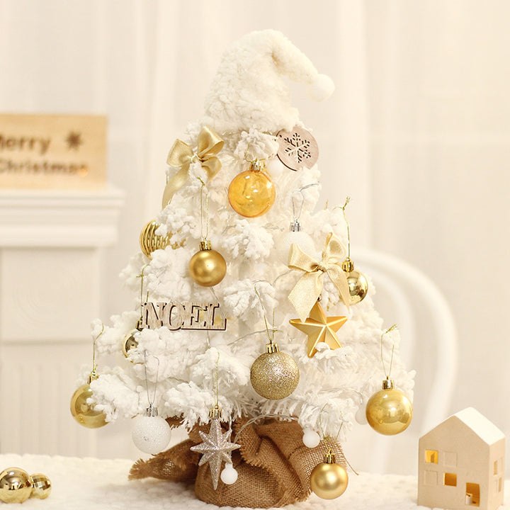 Flocked Mini LED Christmas Tree, 50 cm
