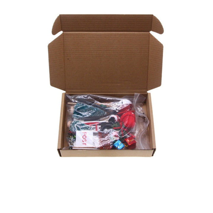 Miniature Elf Set with Accessories for Dollhouses