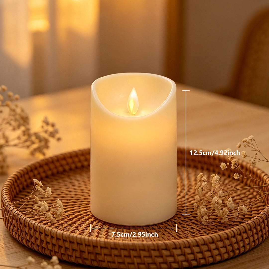 LED electronic candles in ivory appearance