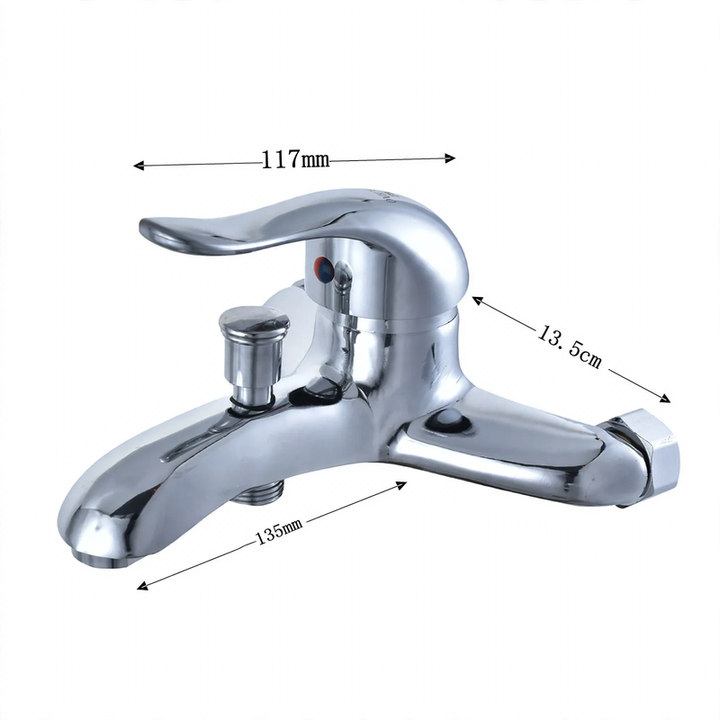 Shower mixer, three-piece