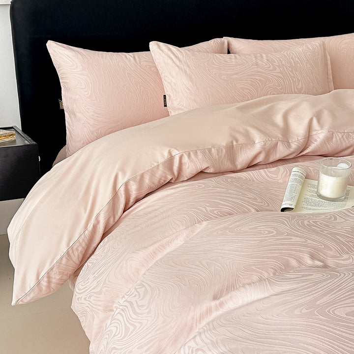 Cotton bedding set, long pile, floral pattern