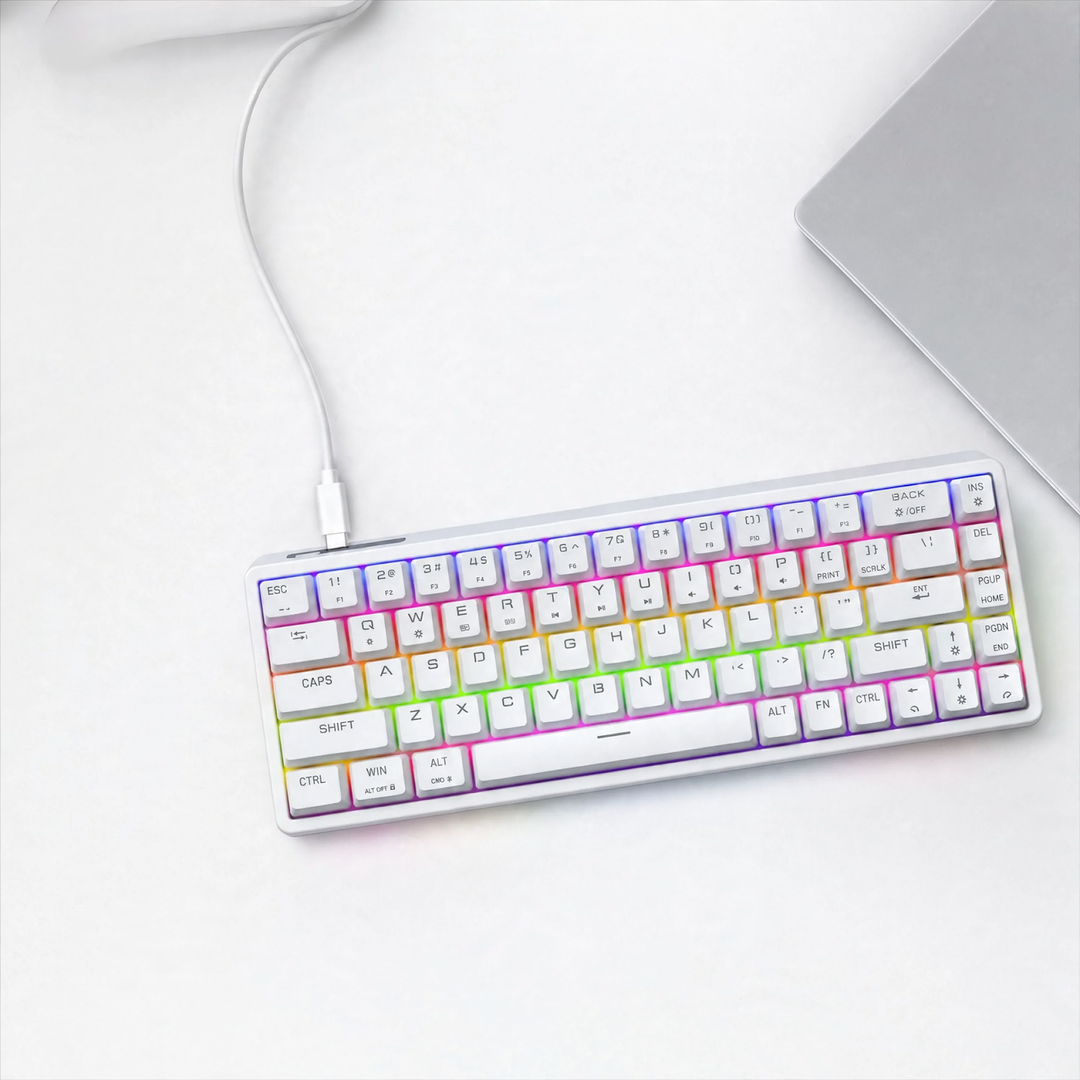 Mechanical keyboard with RGB lighting
