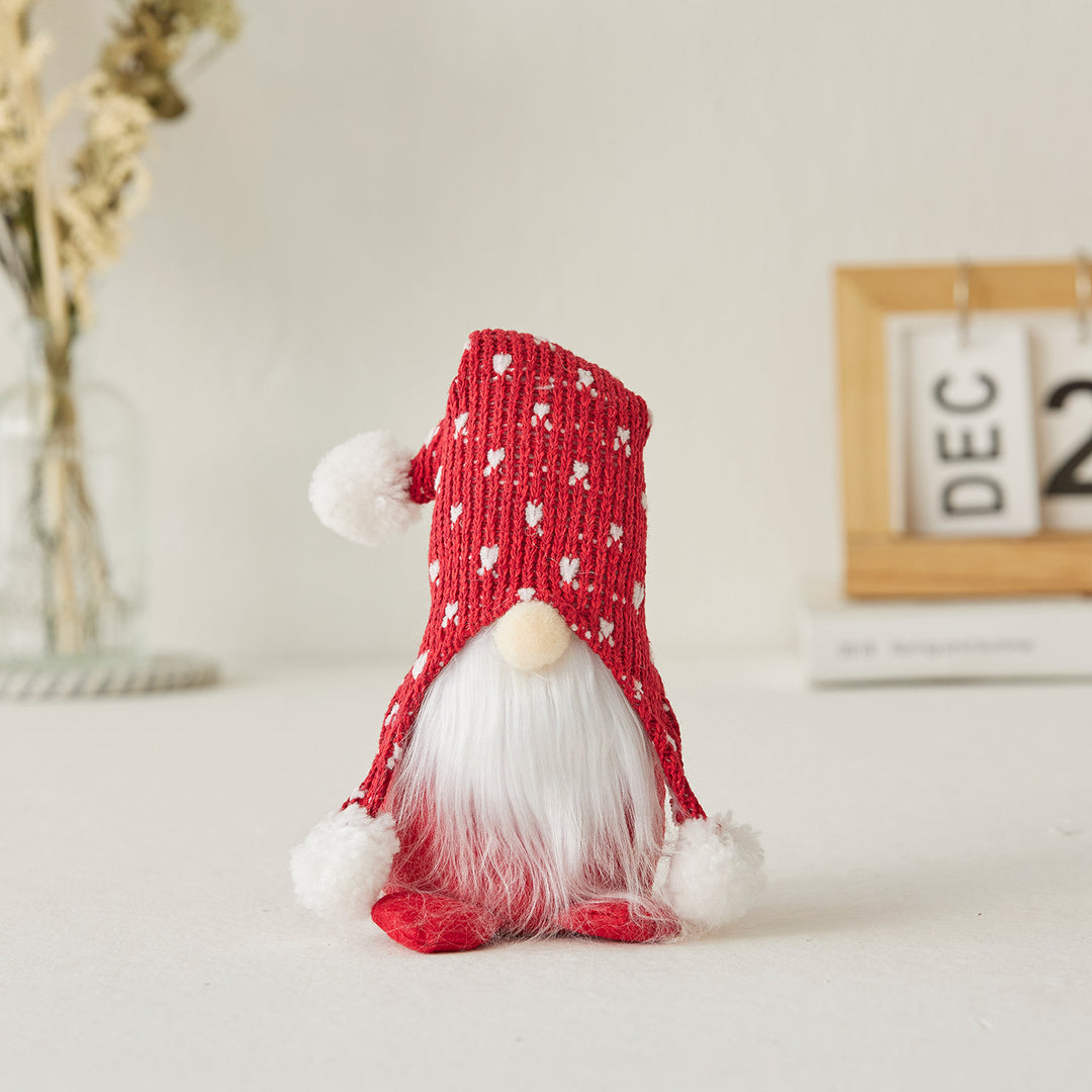 Scandinavian gnome with knit hat