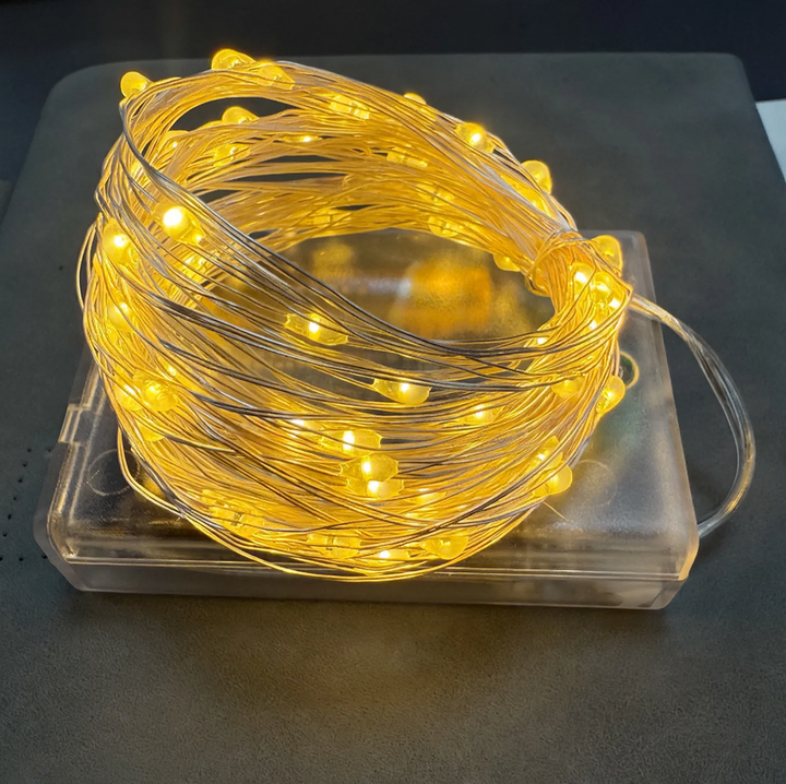 LED copper wire string lights for indoor use