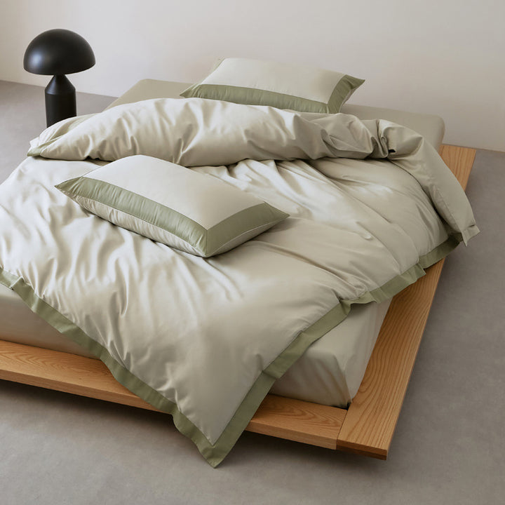 Cotton bedding set, 4-piece, long-staple, year-round