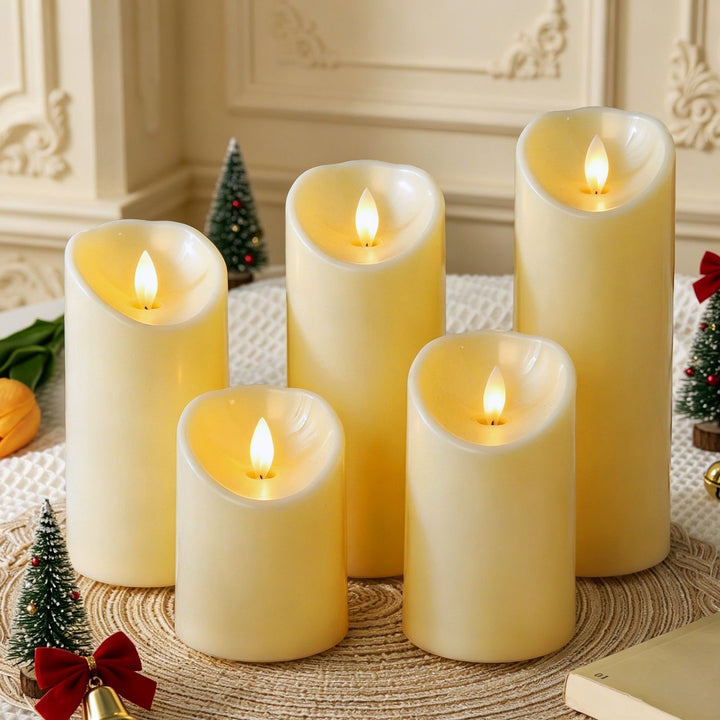 Electronic LED Candle with Flickering Effect and Remote Control