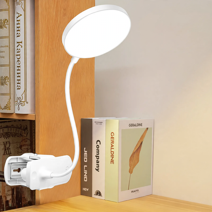 LED Clamp Lamp for Studying and Reading, Eye-Friendly
