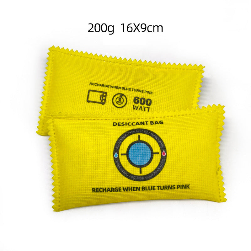 Color-changing dehumidifier bag with silica gel