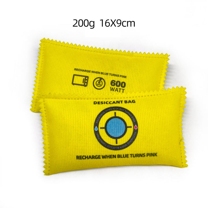 Color-changing dehumidifier bag with silica gel