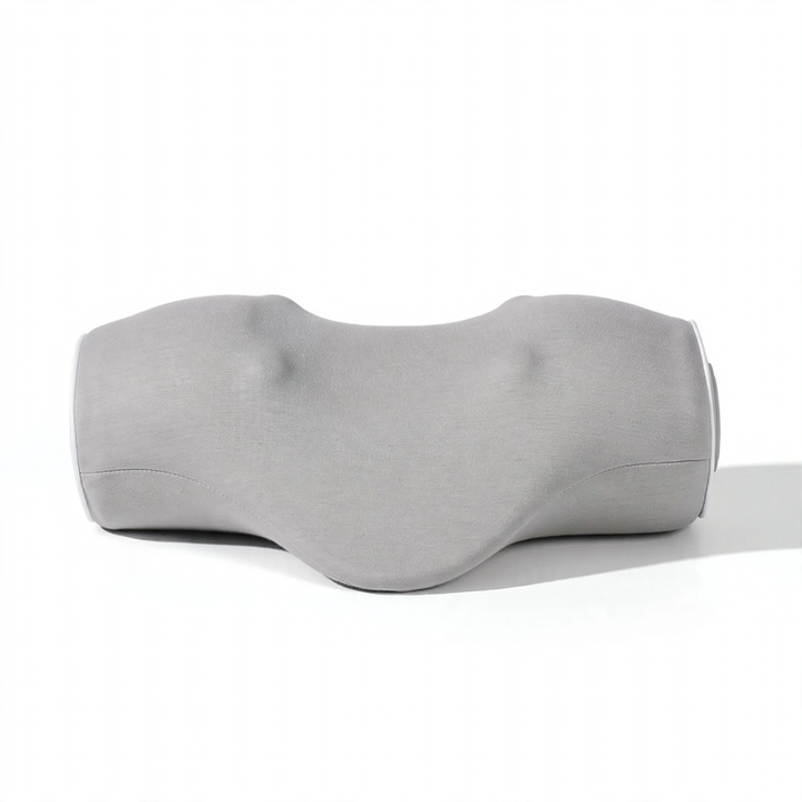 Neck therapy pillow elliptical shape with memory foam