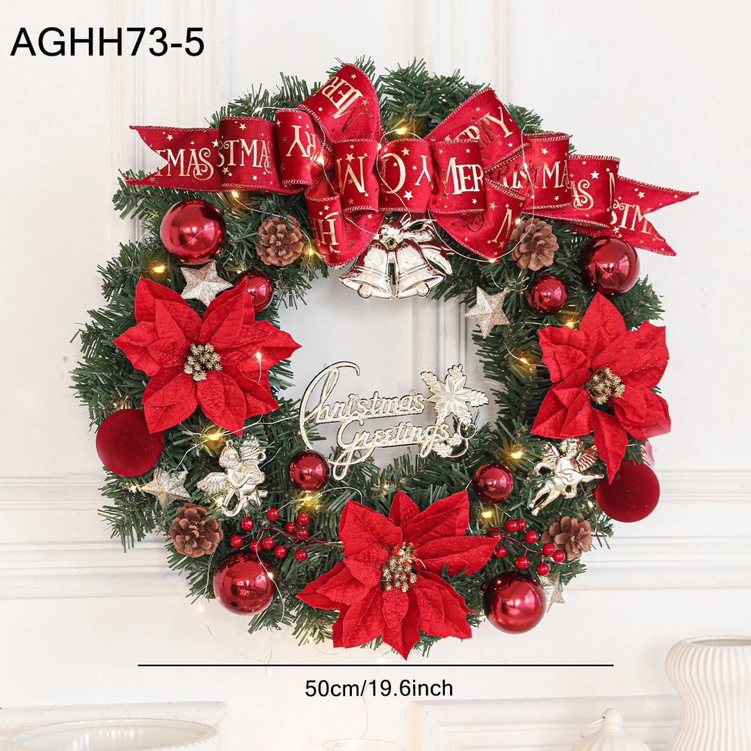 Christmas wreath with lighting, 50 cm