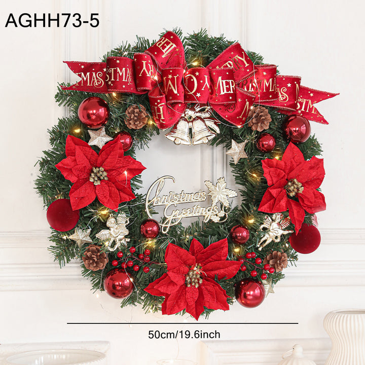 Christmas wreath with lighting, 50 cm