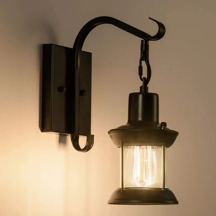 BowLift | Wall Light with Vintage Glass Shade Design