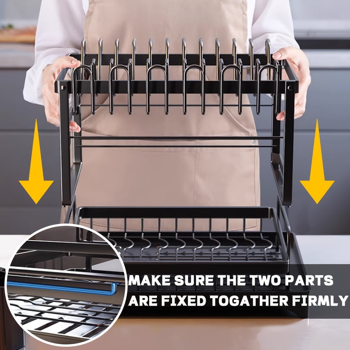 Draining rack 2 tiers with drainage | Bowlift