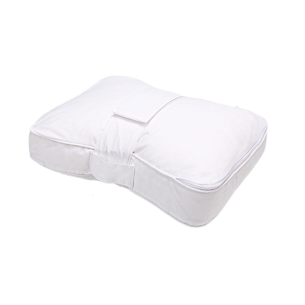 Footrest, memory foam, half-cylindrical, 40 × 20 × 10 cm