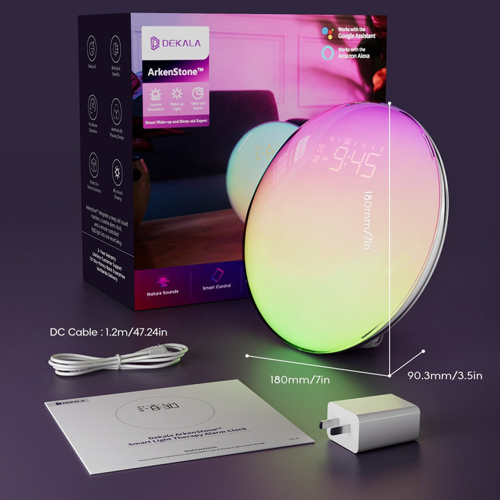 Intelligent wake-up light with sunrise simulation
