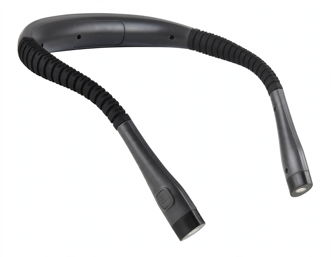 LED neck light with two light colors, USB-C
