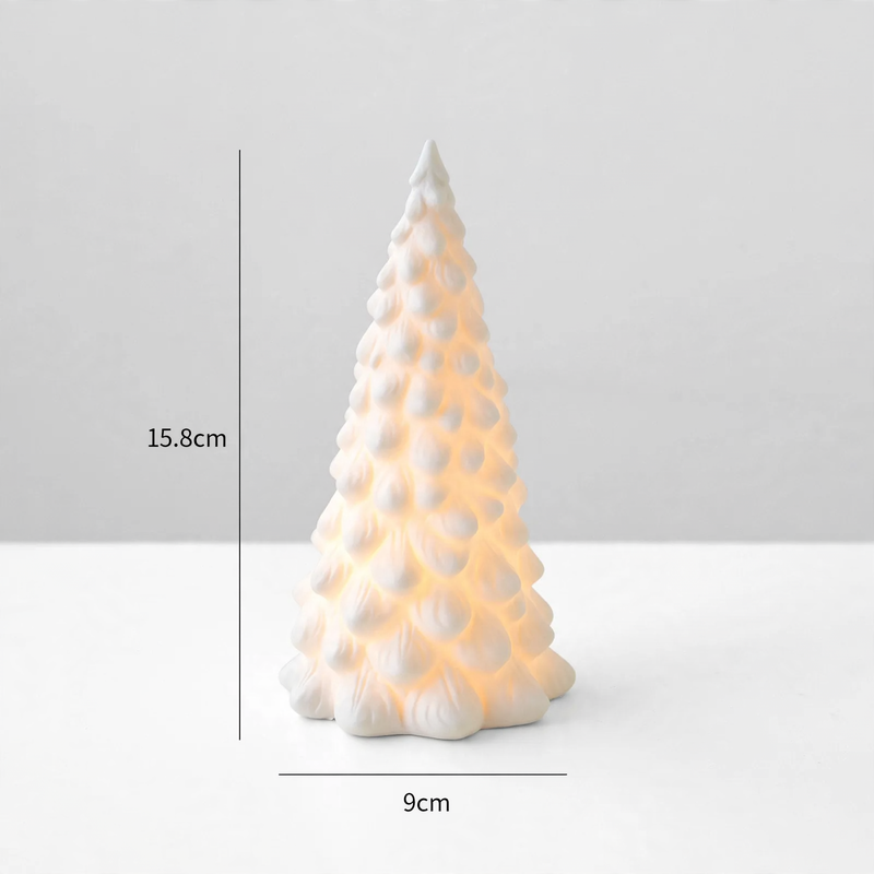Ceramic Christmas decoration with lighting