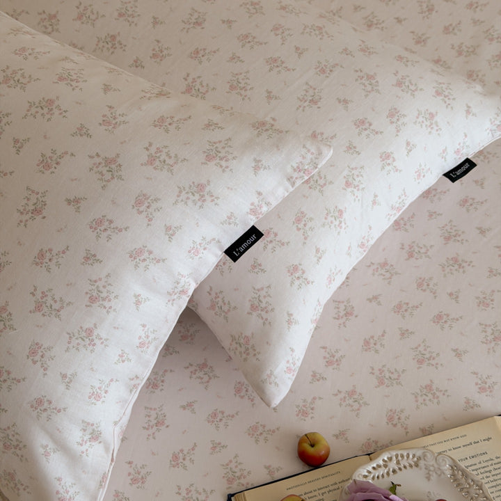 Cotton gauze pillowcase, double-layered, 48×74 cm