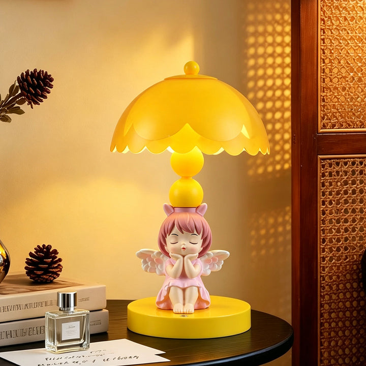 Engel table lamp with color change