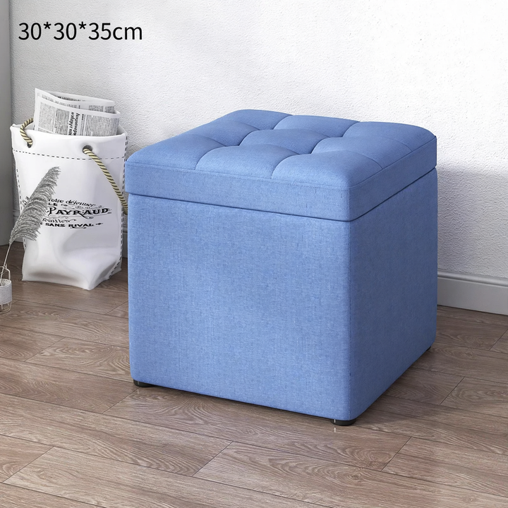 Storage stool made of wood, 30×30×35 cm, model S1873