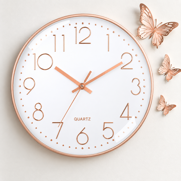 Minimalist Modern Silent Quartz Wall Clock Bowlift