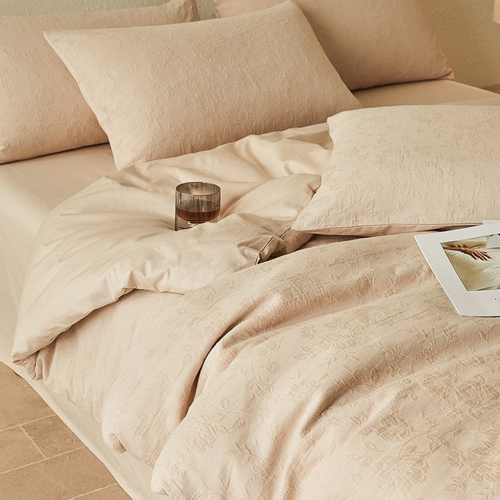 Brushed cotton bedding set, modern