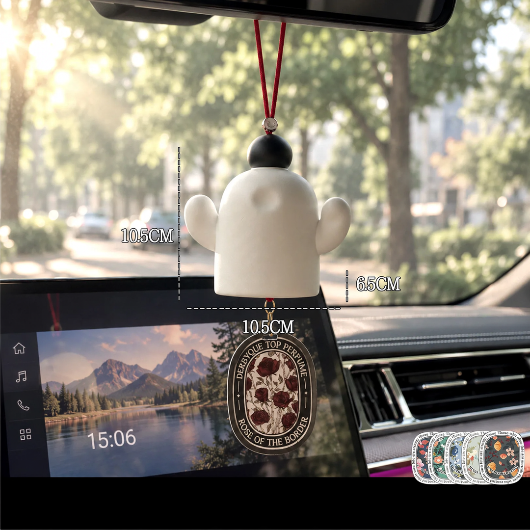 Cactus car air freshener with fragrance function, triangular