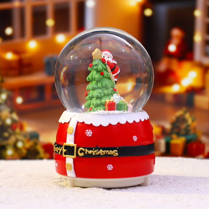 Christmas snow globe with Santa Claus motif