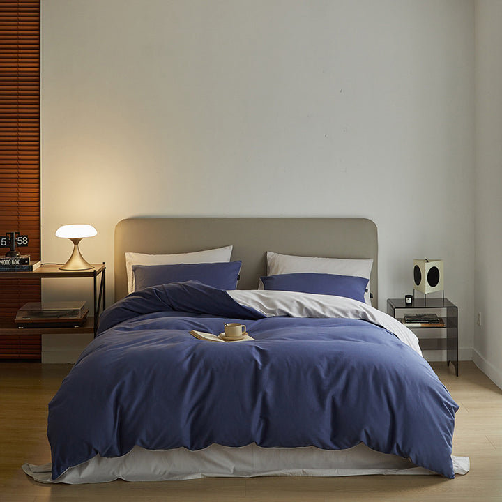Long-staple cotton bedding, 4-piece, lightly brushed