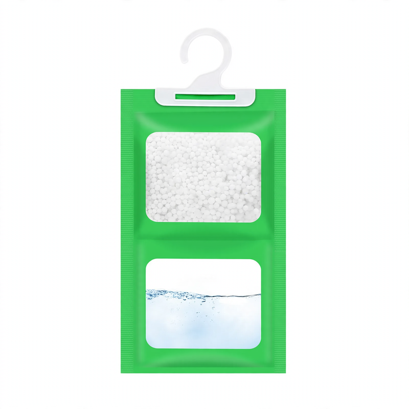 Dehumidification box and bag for moisture regulation