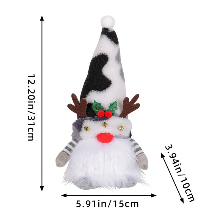Bright Christmas Elf Figure with Sequins