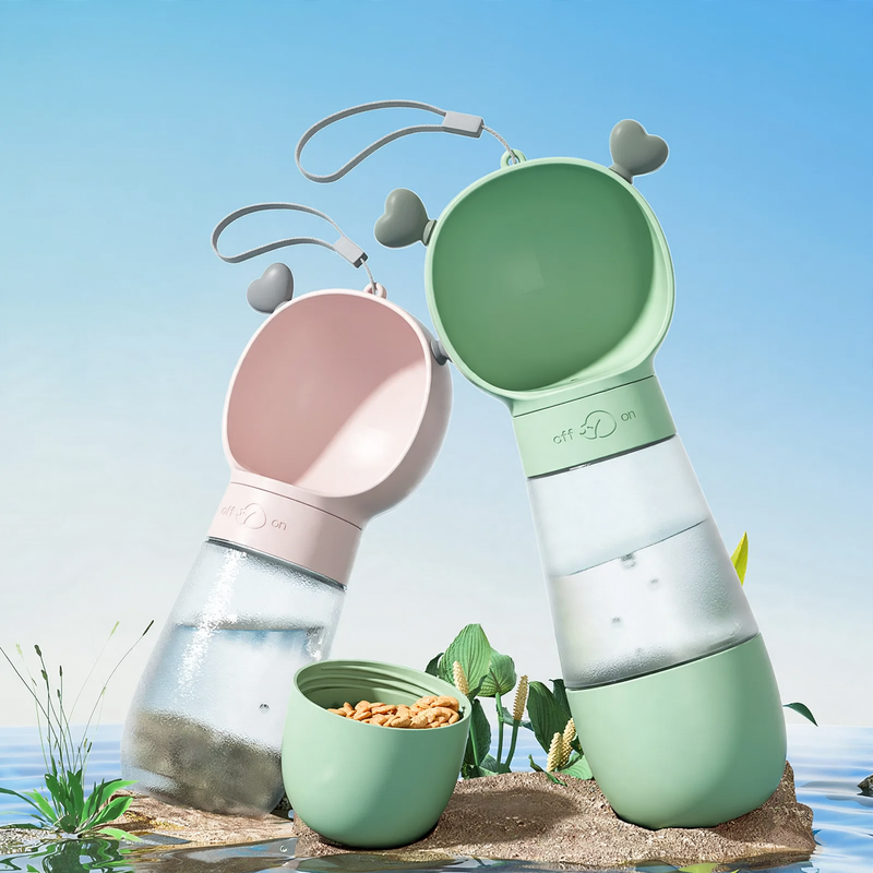 Portable water and feeding bowls for pets