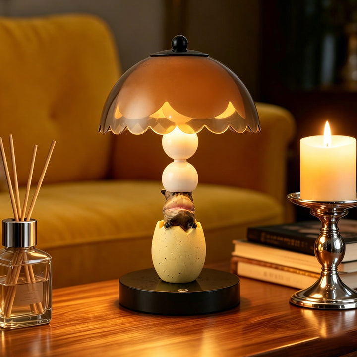 Dinosaur table lamp with color change