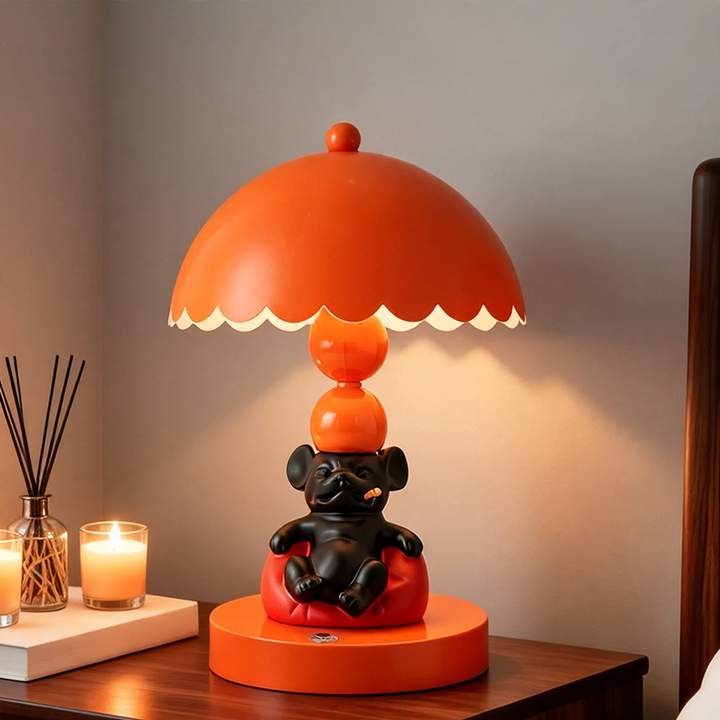 French Bulldog Table Lamp, Cartoon Design