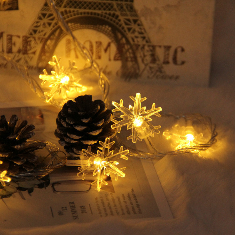 LED Snowflake Fairy Lights for festive occasions