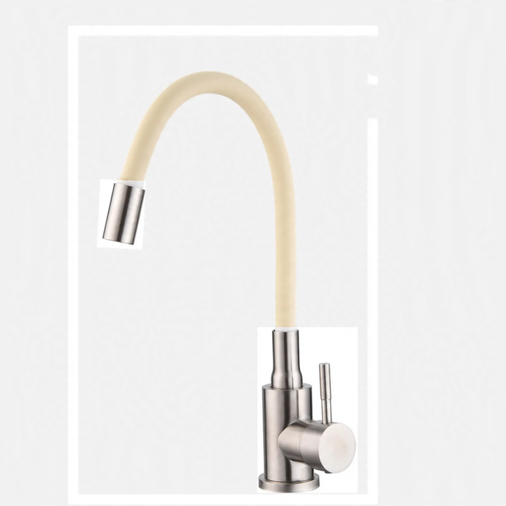 Kitchen faucet stainless steel 304, single lever mixer tap