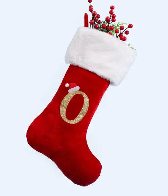 Christmas Stocking Pendant with Letter Detail