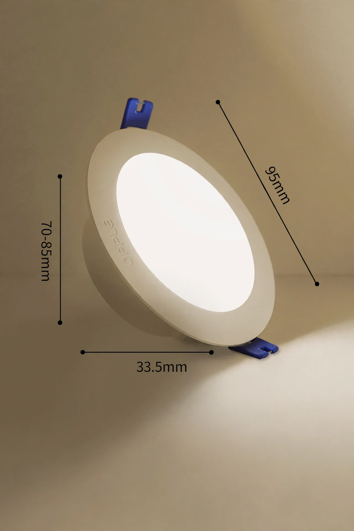 LED recessed lamp made of plastic