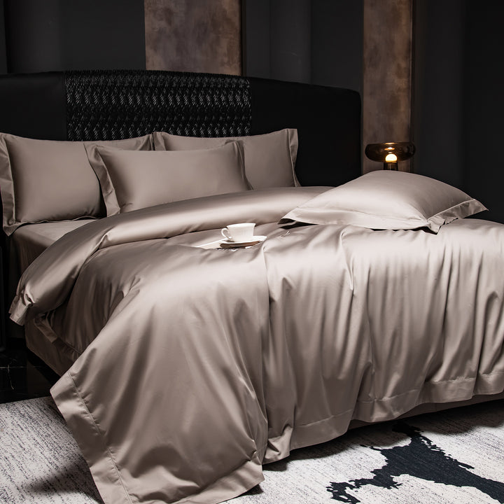 4-piece bedding set, long staple cotton, satin finish