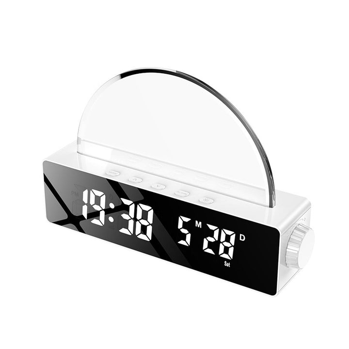 Smart LED alarm clock with light effects and alarm function