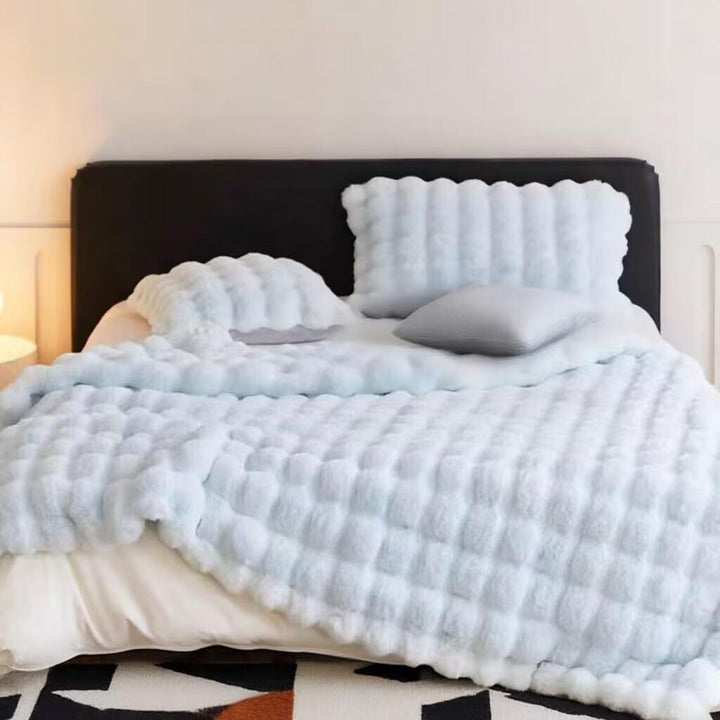 Reversible wool blanket, fleece, various sizes