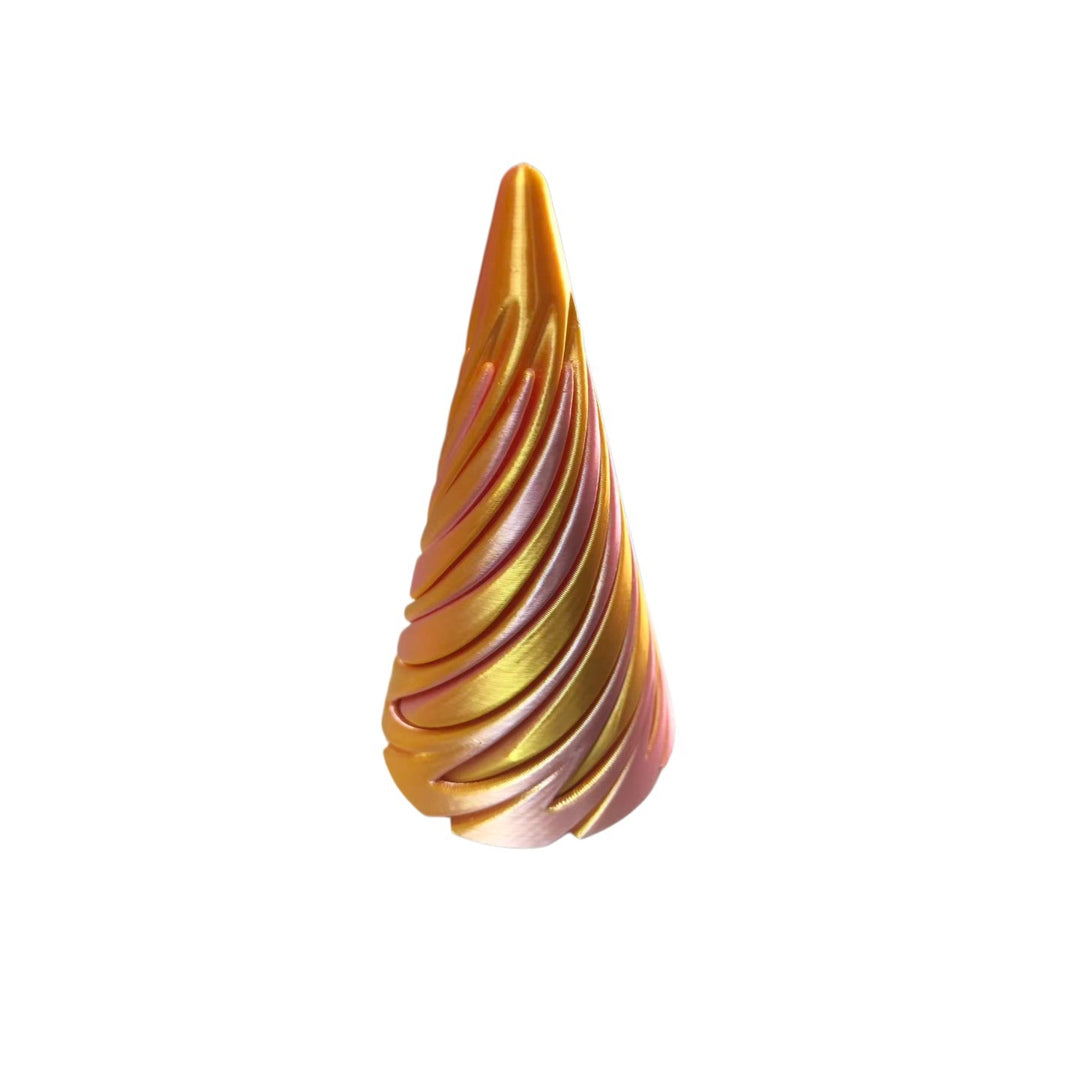 3D-printed spiral pyramid toy