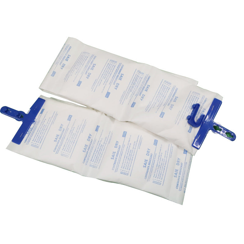 Calcium chloride desiccant for containers