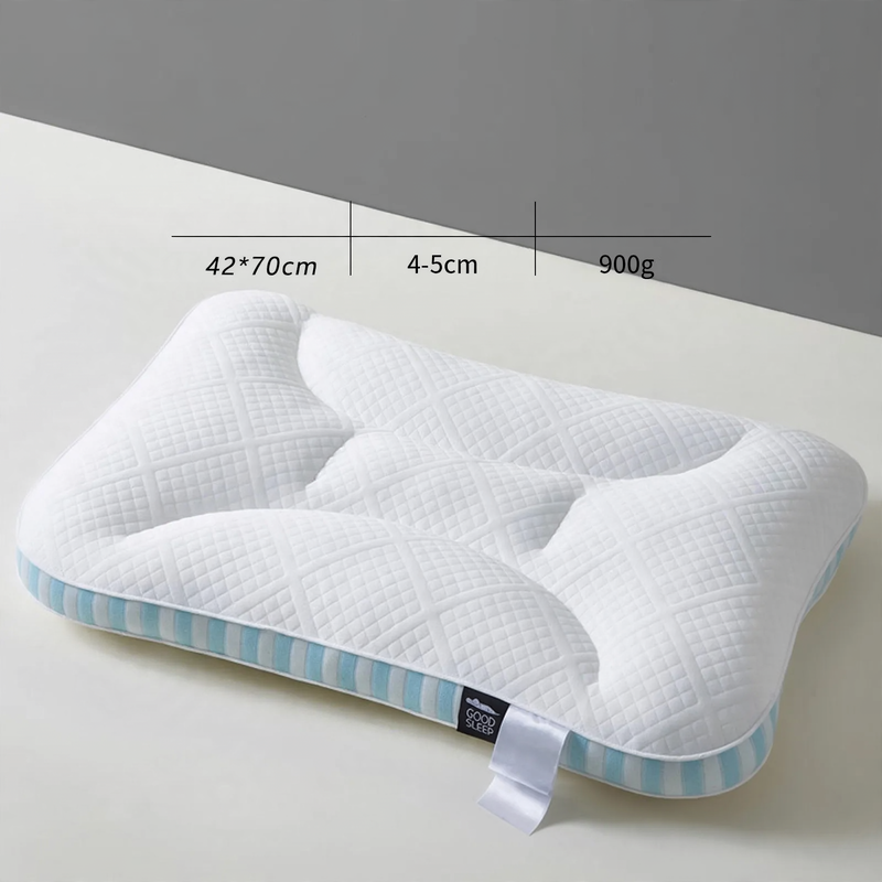 Ergonomic memory pillow, rectangular